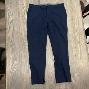English Laundry Navy Blue Slim Leg Trouser Dress Pants Size 34x30